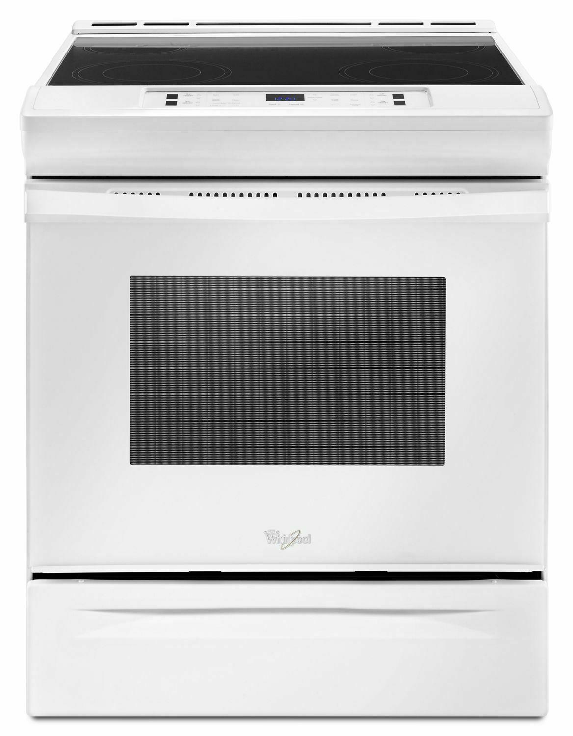 4.8 cu. ft. Guided Electric Front Control Range With The Easy-Wipe Ceramic Glass Cooktop - White