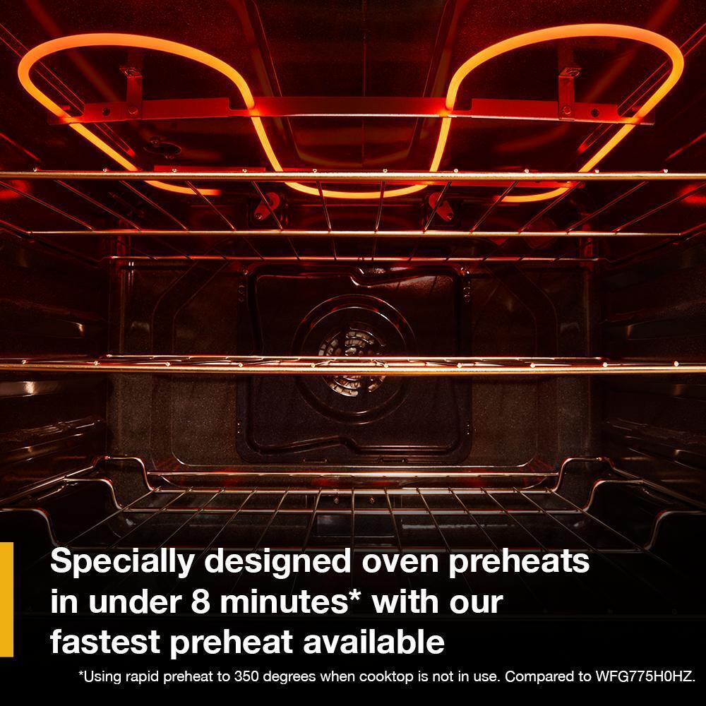 30-inch Smart Gas Range with Air Cooking Technology, No Preheat Air Fry, Steam/Self Clean and High Speed Preheat