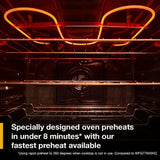 30-inch Smart Slide in Electric Range with Air Cooking Technology, No Preheat Air Fry, WipeClean™ Coating, Steam/Self Clean and High Speed Preheat