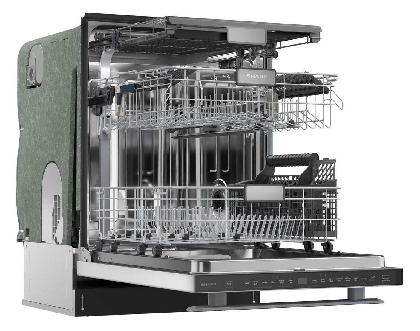 Sharp 24 in. Stainless Steel 47dB Dishwasher