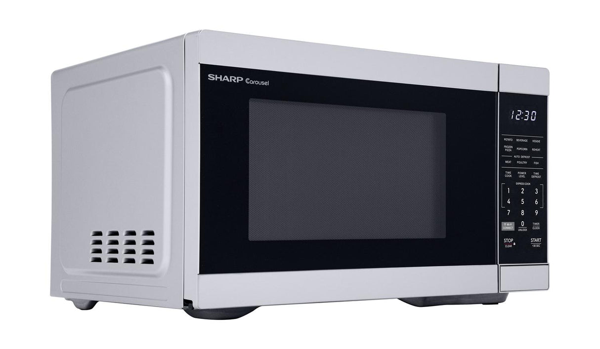 Sharp 1.1 cu. ft. 1000W Smart Stainless Steel Countertop Microwave Oven