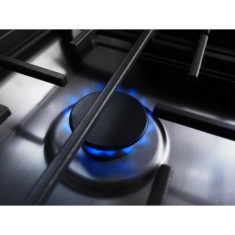 30-Inch 4-Burner Dual Fuel Downdraft Slide-In Range