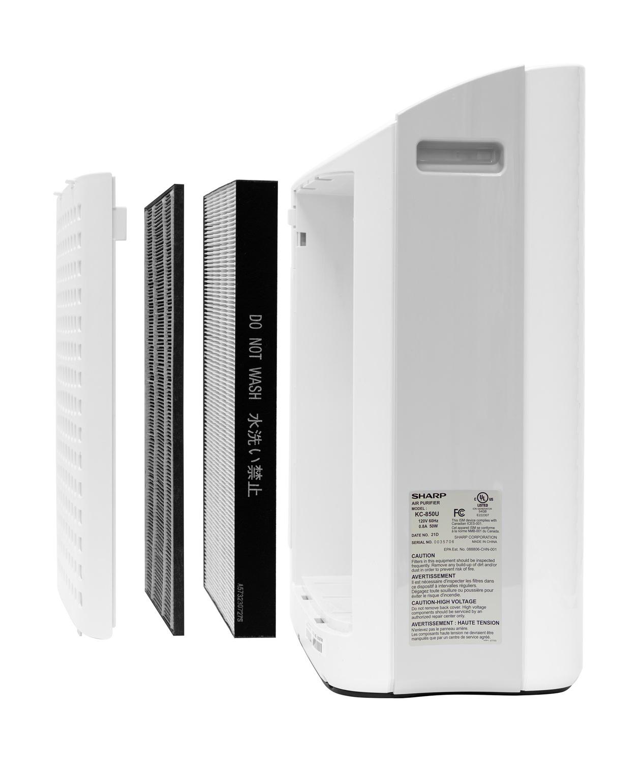 Sharp Plasmacluster Ion Air Purifier with True HEPA + Humidifier for Medium Rooms