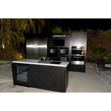 24" NOIR™ Under Counter Glass Door Refrigerator, Left Swing