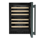 24" Undercounter Wine Cellar with Full-Extension Wood-Front Racks