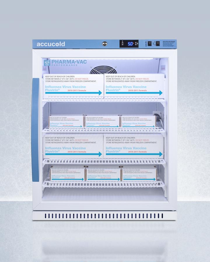 6 CU.FT. ADA Height Vaccine Refrigerator, Certified To Nsf/ansi 456 Vaccine Storage Standard