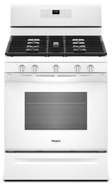 5.0 cu. ft. Freestanding Gas Range with Center Oval Burner White