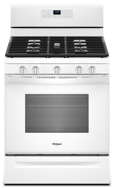 5.0 cu. ft. Freestanding Gas Range with Center Oval Burner White