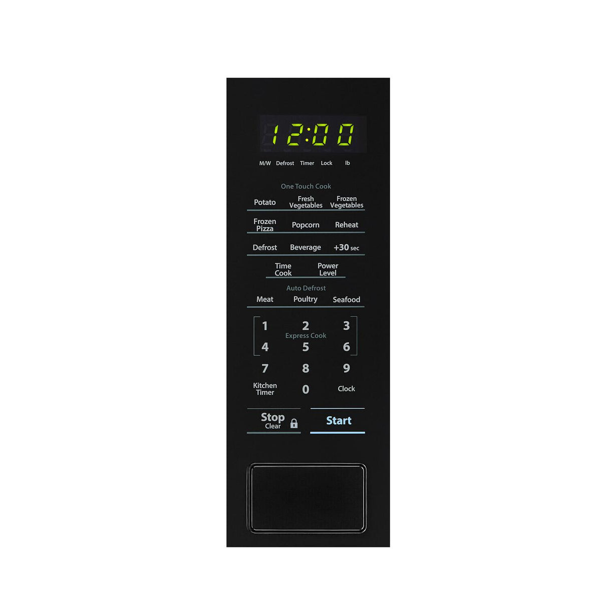 1.1 cu. ft. 1000W Sharp Countertop Black Microwave