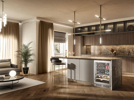 Single Door, Dual Zone, Beverage and Wine Center