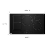 36-Inch Wide Induction Cooktop with Power Boost