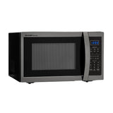 1.4 cu. ft. 1100W Sharp Black Stainless Steel Countertop Microwave Oven