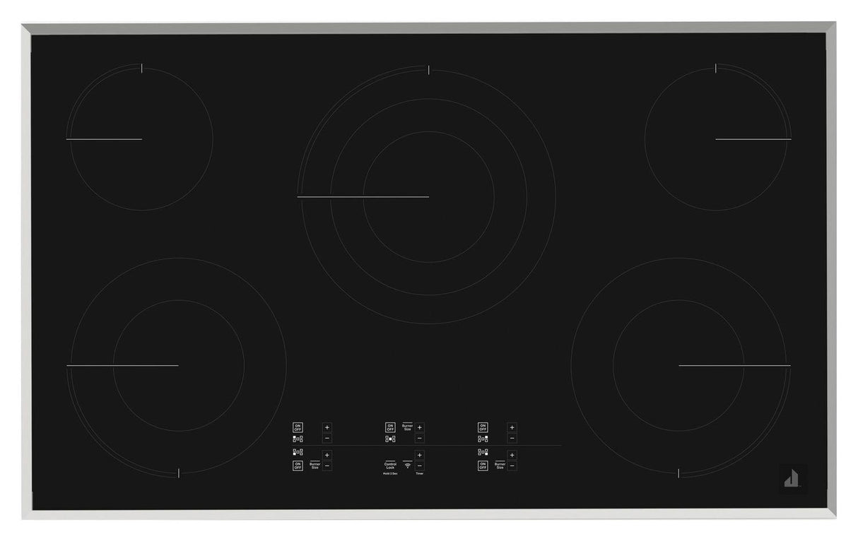 Lustre Stainless 36" Electric Cooktop with Glass-Touch Electronic Controls Stainless Steel