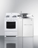 54" Wide All-in-one Kitchenette With Electric Coil Range