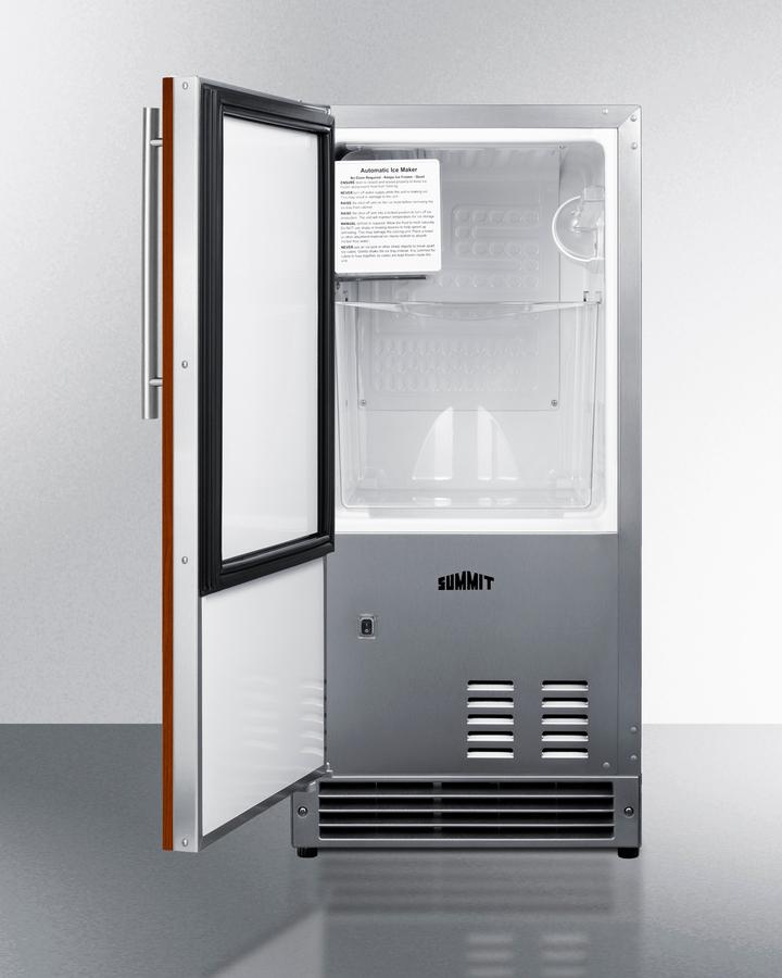 15" Wide 25 Lb. Drain-free Icemaker, ADA Compliant (panel Not Included)