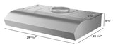 30 in. Convertible Under Cabinet Range Hood in Stainless Steel with included Grease Filters