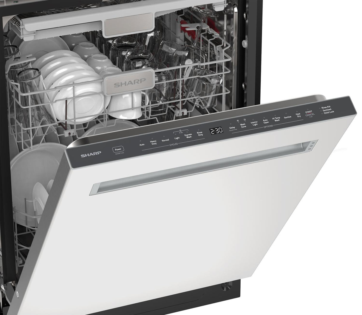 24" Top Control Stainless Steel Pocket Handle 47 dBA Dishwasher with Auto Door Open