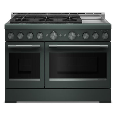 KitchenAid® 48-Inch 6 Burner Commercial-Style Gas Range with Griddle
