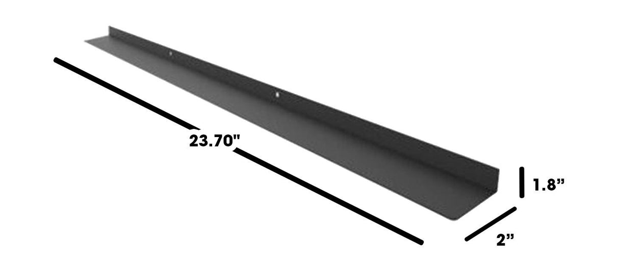 24 in. Black Stainless Steel Flush Mount Deflector for SMD2470AH