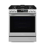 Midea 6.1 cu. ft. 5-Burner Smart Slide-In Gas Range with Air Fry Convection