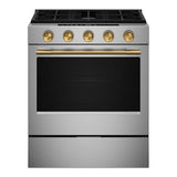 Brass Handle and Knob Hardware Accessory Kit for KitchenAid® Slide-In ConvectionRange