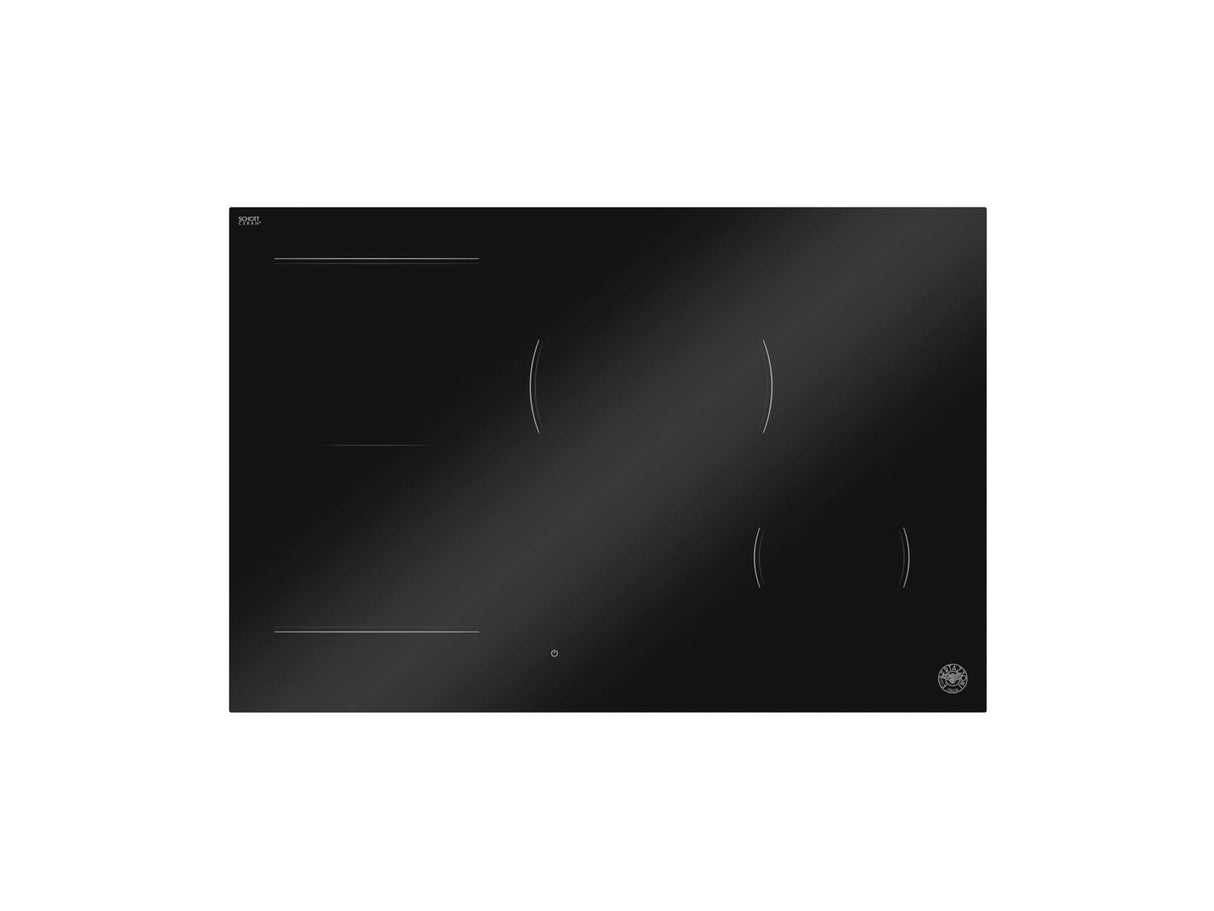 30'' Induction Cooktop with Concealed Central Touch Slider Interface Black Glass