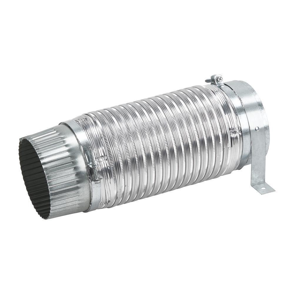 24"/27" Washer/Dryer Side Vent Kit with 1 straight duct, 2 hose clamps with screws, 1 mounting screw, and 1 clip
