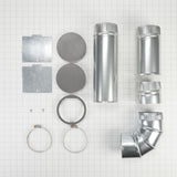 4-way internal dryer vent kit for Left, Right, and Bottom venting, compatible with WE/GD94/95/97HEX & ME/GD6000/7000X models.