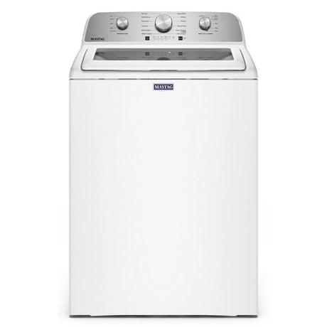Maytag Top Load Washer & Gas Dryer Set with Wrinkle Prevent – 4.7 Cu. Ft. Washer / 7.0 Cu. Ft. Dryer – White (MTW5205TW + MGD4005SW)