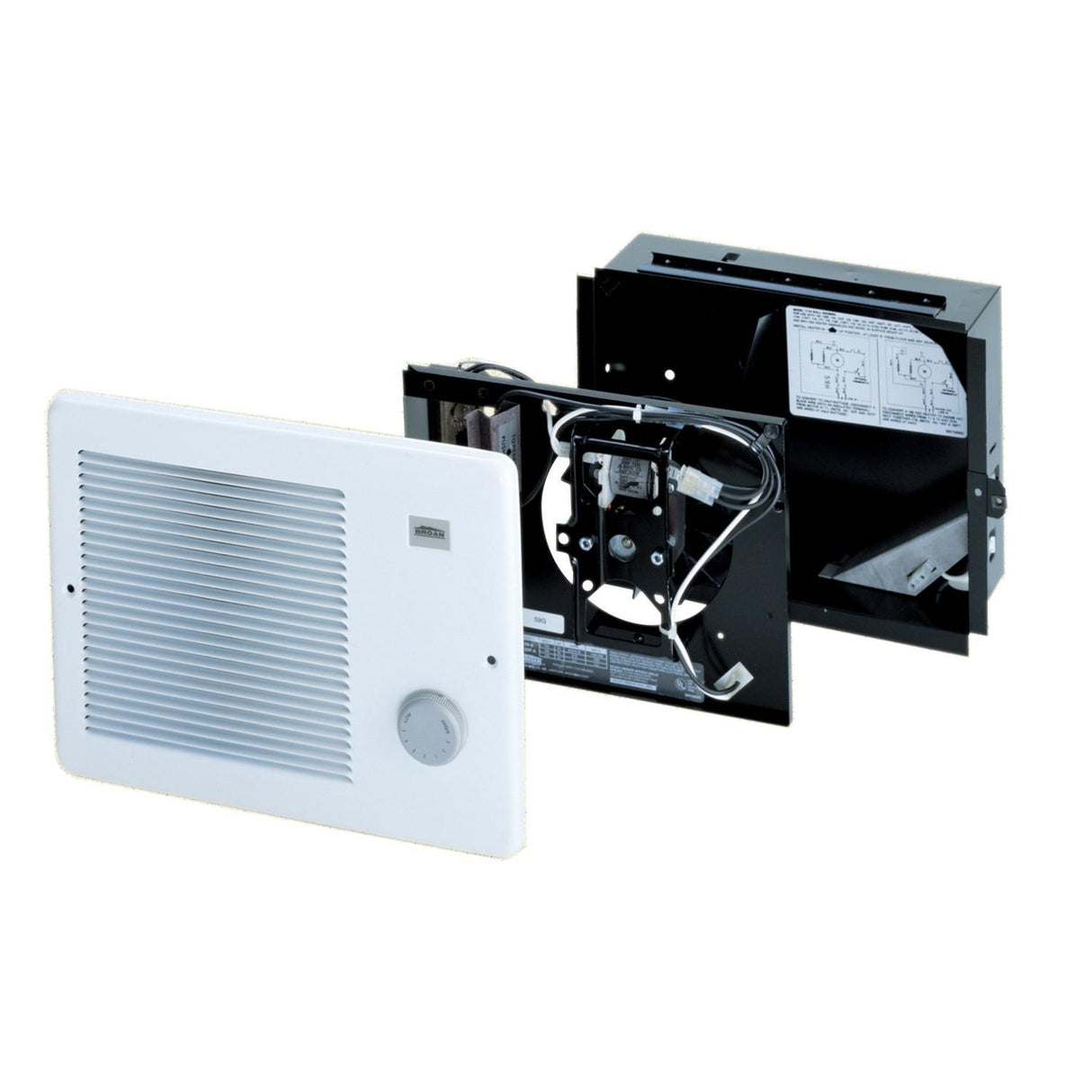 Broan® Wall Heater, 750/1500W 120VAC, 1125W 208VAC, 1500W 240VAC