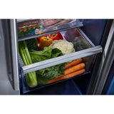 36-inch Wide Counter-Depth Side-by-Side Refrigerator with Arctic Blue Interior - 20.8 Cu. Ft.