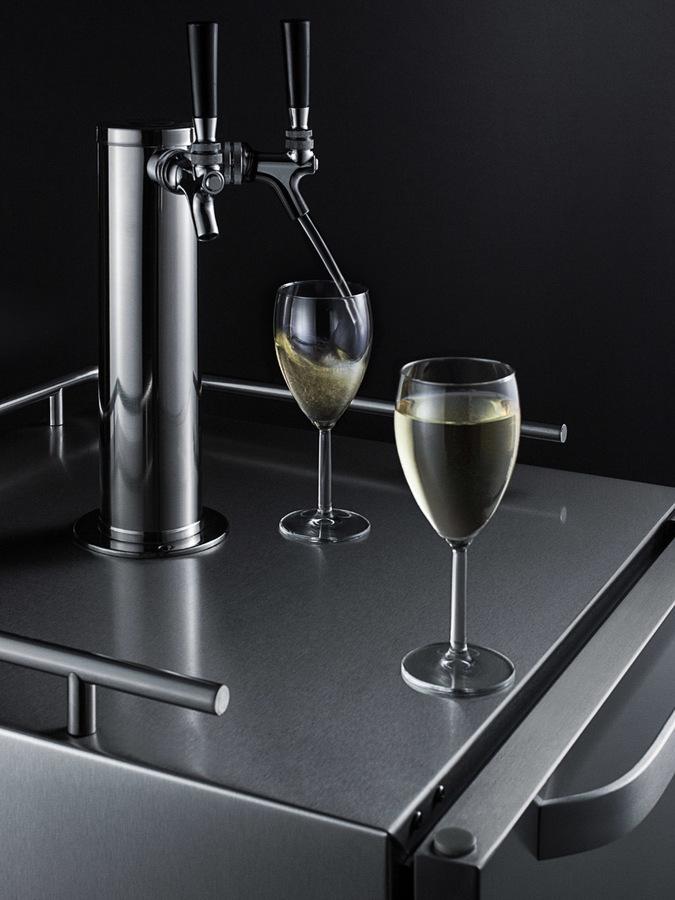 24" Wide Built-in Outdoor Wine Kegerator