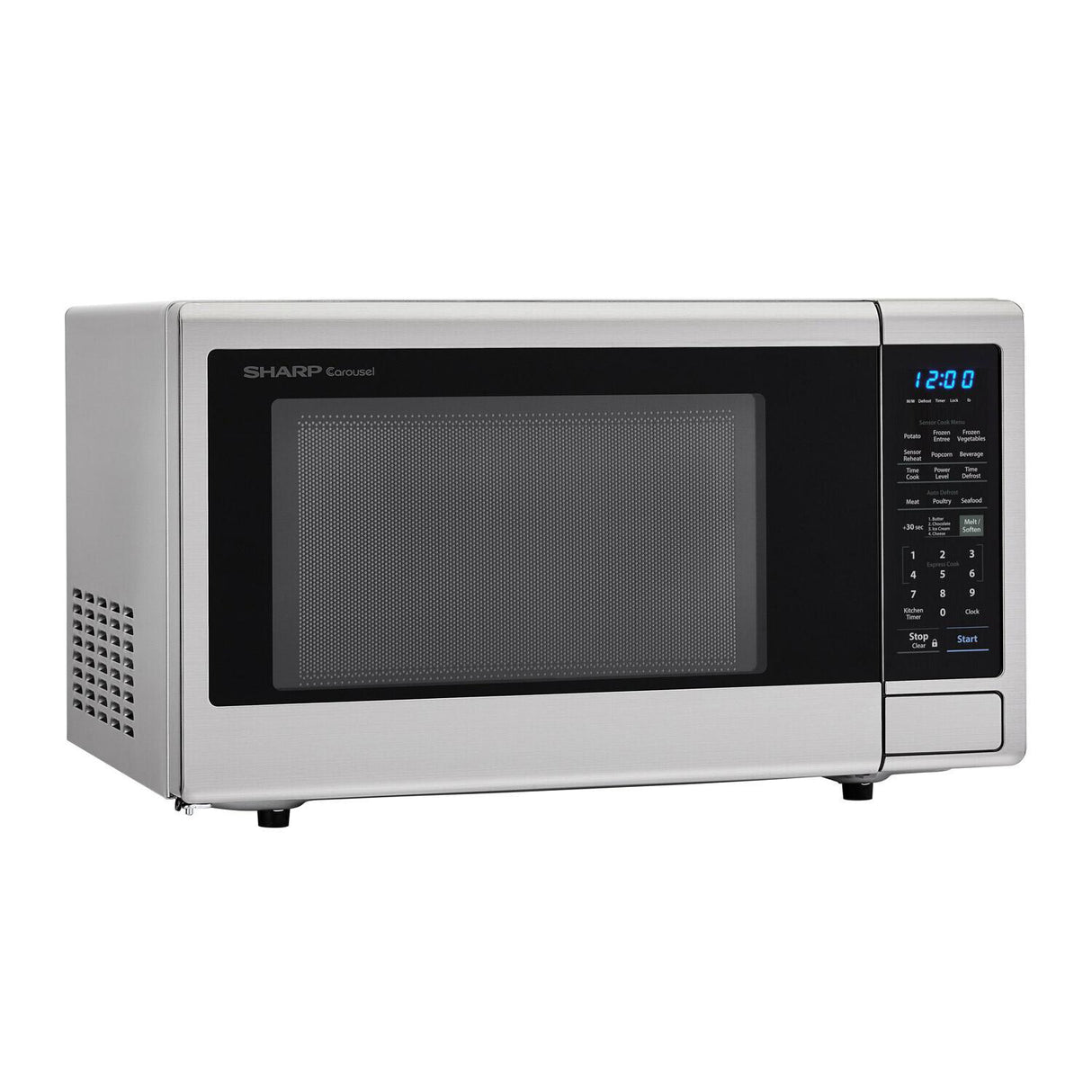 1.8 cu. ft. 1100W Sharp Stainless Steel Countertop Microwave Oven