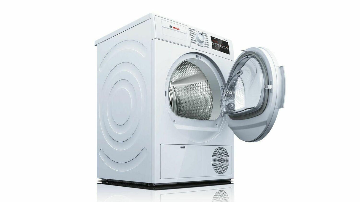 300 Series Cond. Dryer - 208/240V, Cap. 4.0 cu.ft., 15 Cyc.,67 dBA Galv.Drum, White/Door Non-Rev.