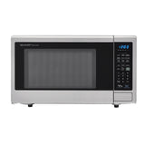 1.4 cu. ft. 1000W Sharp Stainless Steel Carousel Countertop Microwave Oven