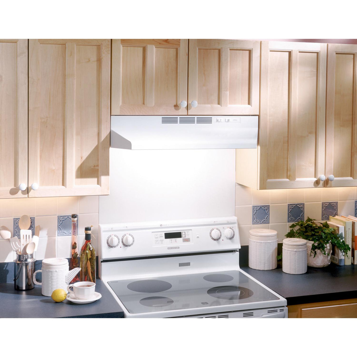 Broan® 21-Inch Ductless Under-Cabinet Range Hood w/ Easy Install System, White