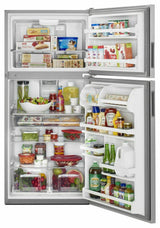 30-Inch Wide Top Freezer Refrigerator with PowerCold® Feature- 18 Cu. Ft. - Monochromatic Stainless Steel