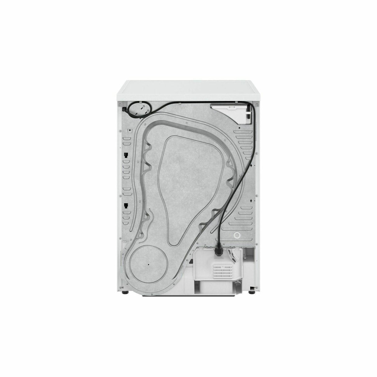 300 Series Cond. Dryer - 208/240V, Cap. 4.0 cu.ft., 15 Cyc.,67 dBA Galv.Drum, White/Door Non-Rev.