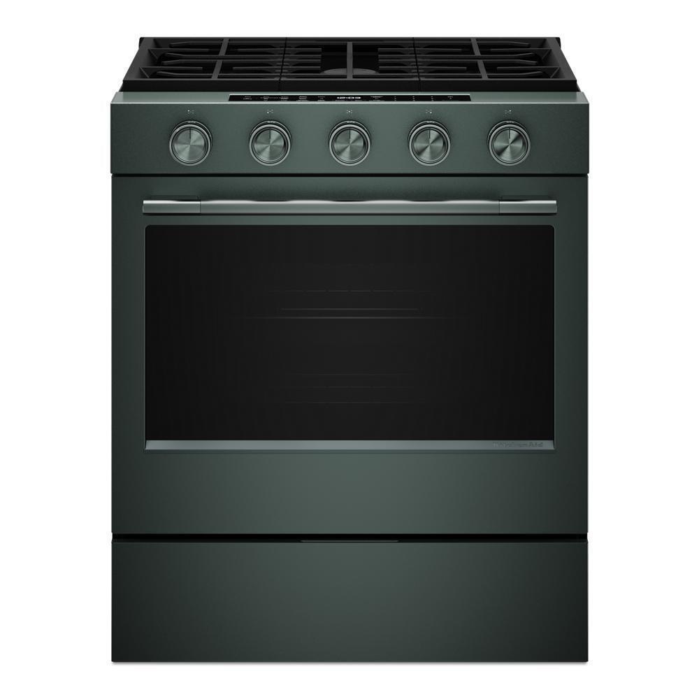 5.0 Cu. Ft. Smart Slide-in Gas Range with Convection Cooking Modes and 2-in-1 Burner