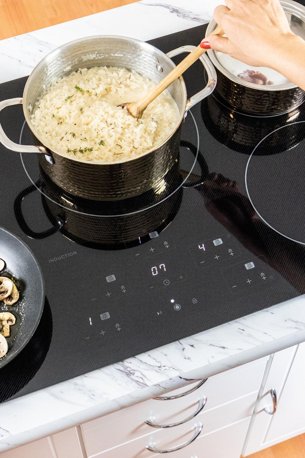 36 in. width Induction Cooktop, European Black Mirror Finish Made with Premium SCHOTT Glass