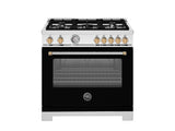36" Master Series range - Gas oven - 5 aluminum burners