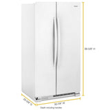 36-inch Wide Side-by-Side Refrigerator - 25 cu. ft.