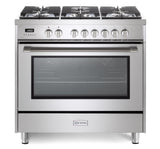 Verona Prima 36" Dual Fuel Range - Stainless Steel