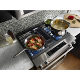 30-Inch 4-Burner Dual Fuel Downdraft Slide-In Range