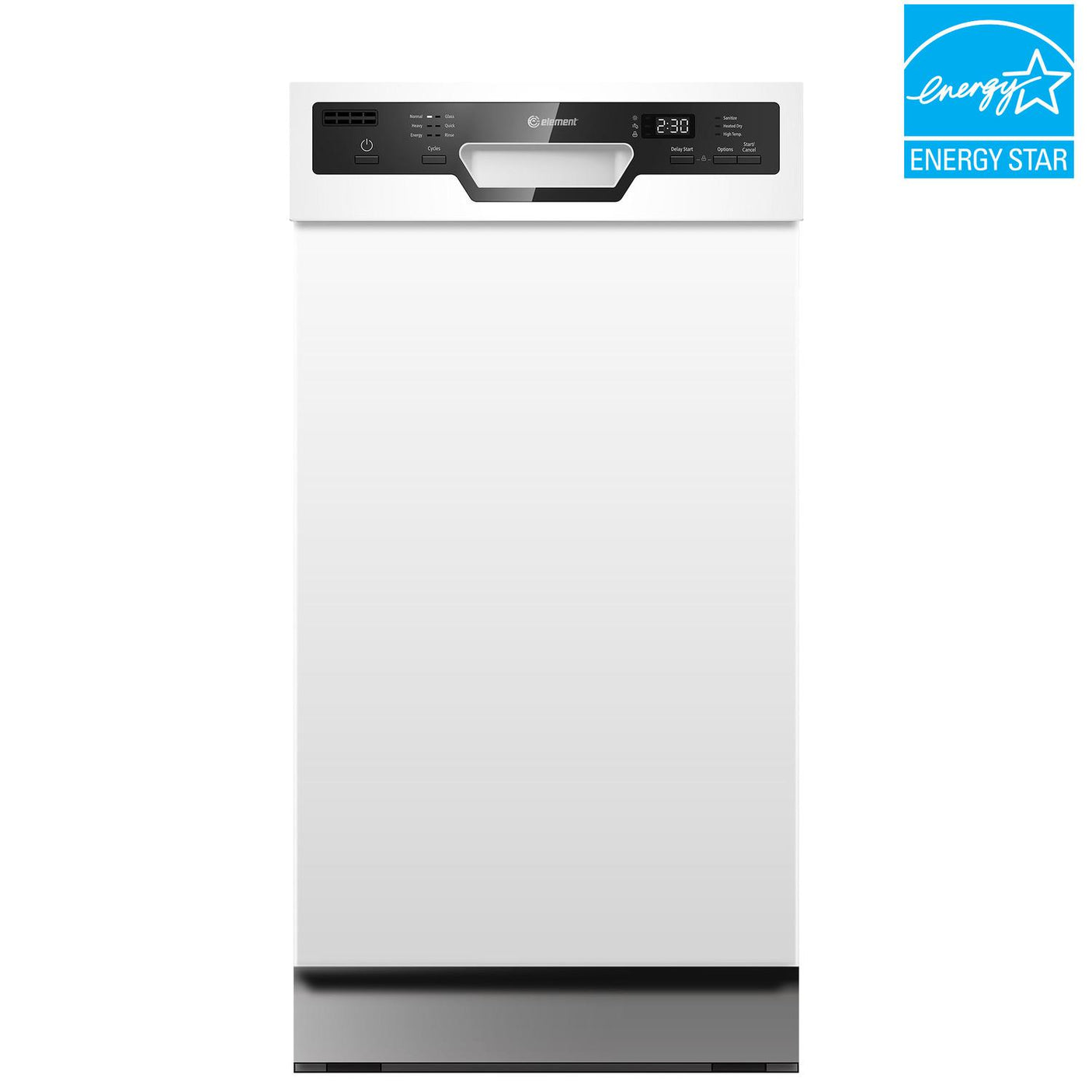 Element Electronics 18" Front Control Built-in Dishwasher - White (ENB6632PEBW)