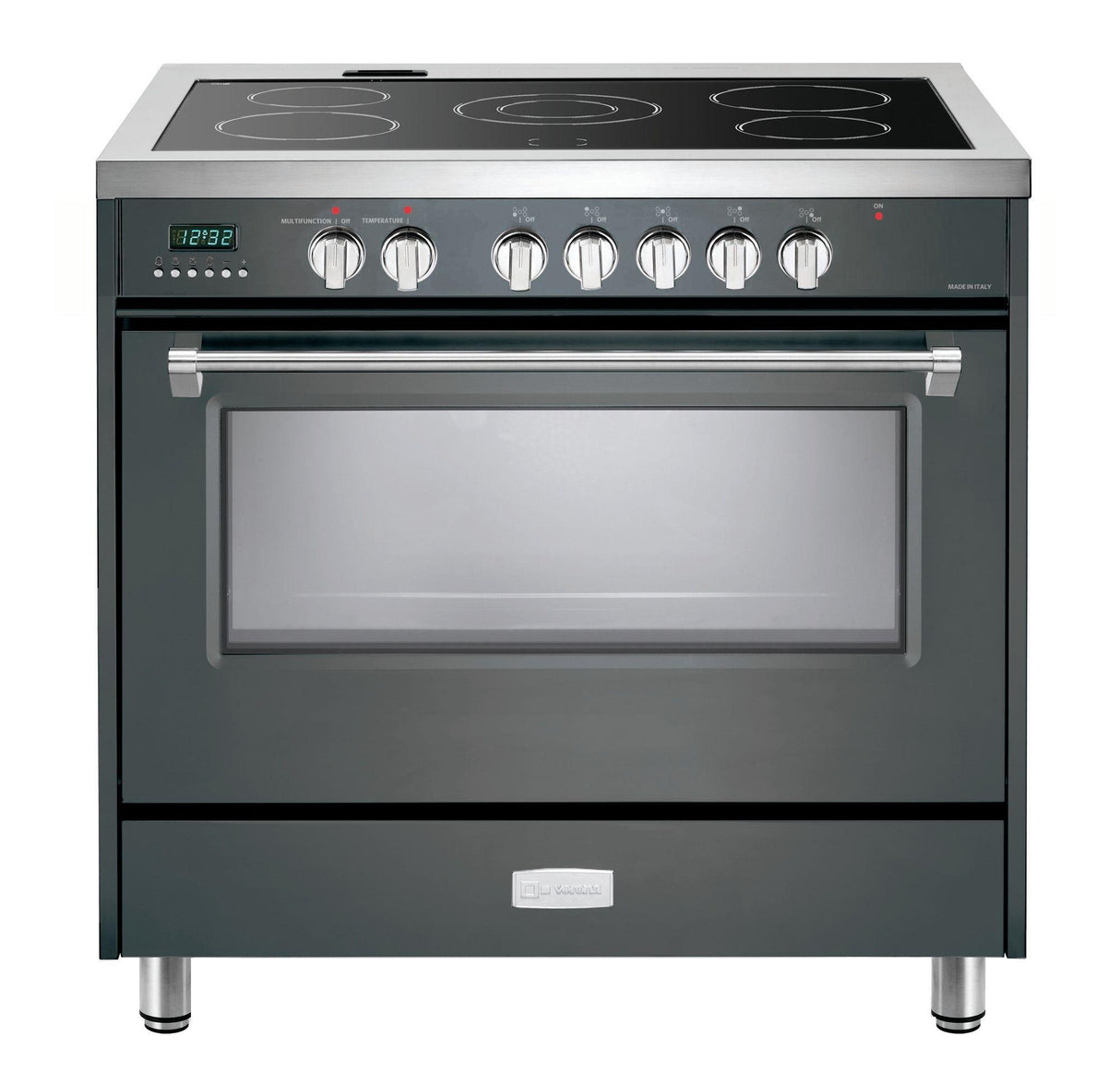 Designer 36" Electric Glass Top Range - Slate Gray