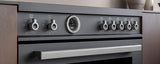 36 inch Induction Range, 5 Heating Zones and Cast Iron Griddle, Electric Self-Clean Oven Carbonio