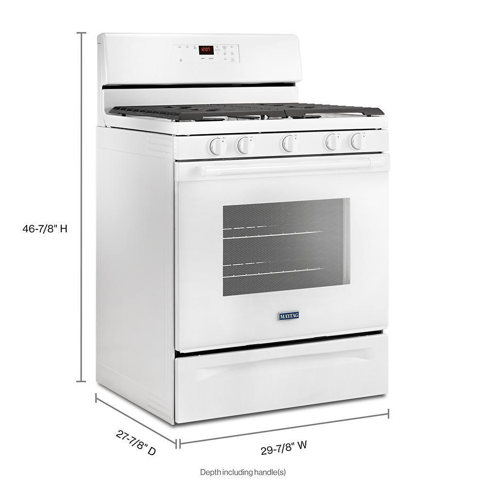 30-inch Wide Gas Range With 5th Oval Burner - 5.0 Cu. Ft.