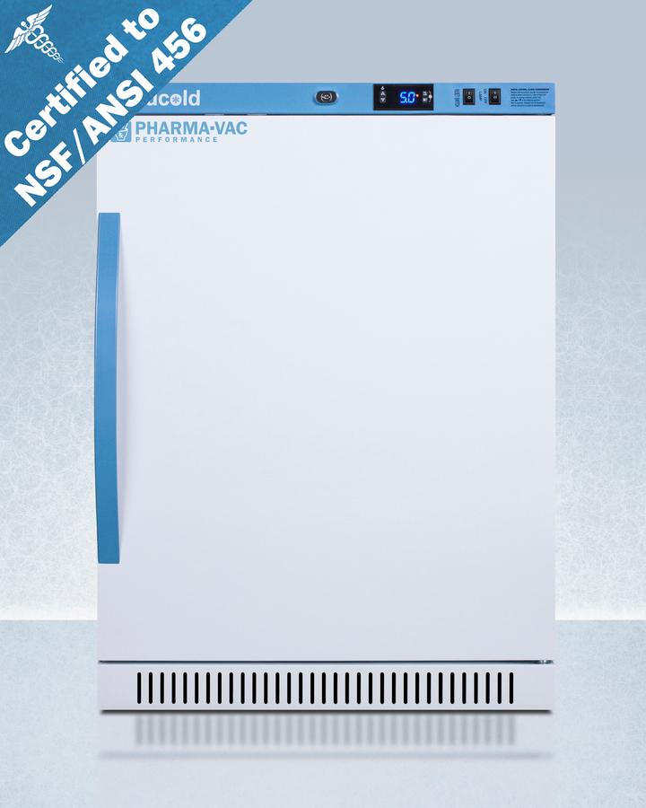 6 CU.FT. ADA Height Vaccine Refrigerator, Certified To Nsf/ansi 456 Vaccine Storage Standard