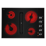 Black Floating Glass 30" JX3™ Electric Downdraft Cooktop
